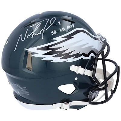 Nick Foles Philadelphia Eagles Autographed Riddell Speed Authentic Pro-Line Helmet with "SB LII MVP" Inscription