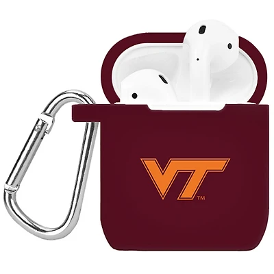 Maroon Virginia Tech Hokies Silicone AirPods Case