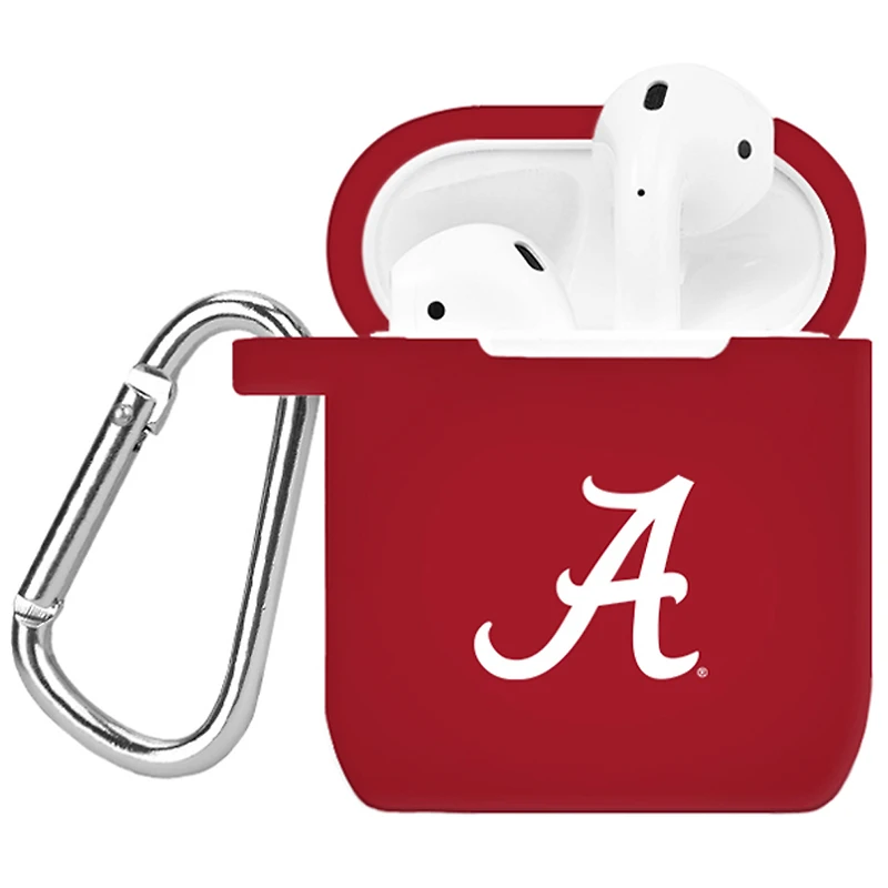 Red Alabama Crimson Tide Silicone AirPods Case