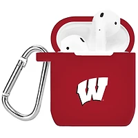 Crimson Wisconsin Badgers Silicone AirPods Case