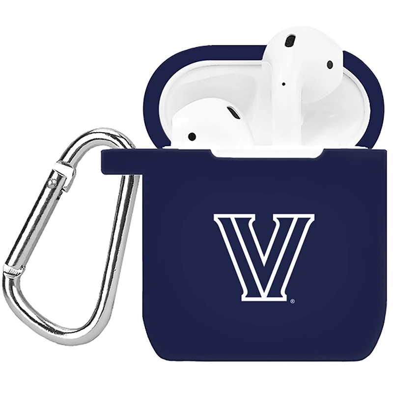 Navy Villanova Wildcats Silicone AirPods Case