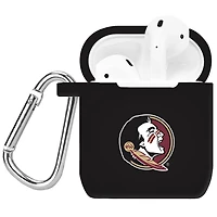 Black Florida State Seminoles Silicone AirPods Case