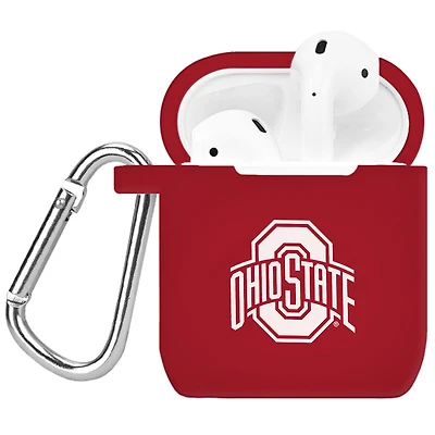 Crimson Ohio State Buckeyes Silicone AirPods Case