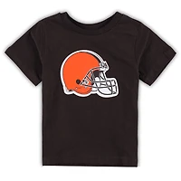 Toddler Brown Cleveland Browns Primary Team Logo T-Shirt
