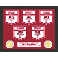 Highland Mint Nebraska Huskers 12'' x 15'' Banner Photo Mint