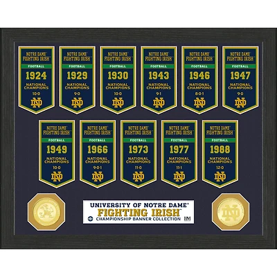 Highland Mint Notre Dame Fighting Irish 12'' x 15'' Banner Photo Mint