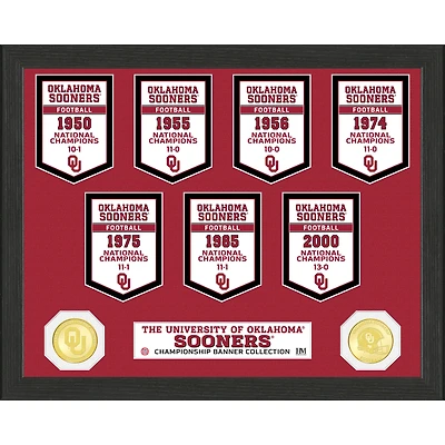 Highland Mint Oklahoma Sooners 12'' x 15'' Banner Photo Mint