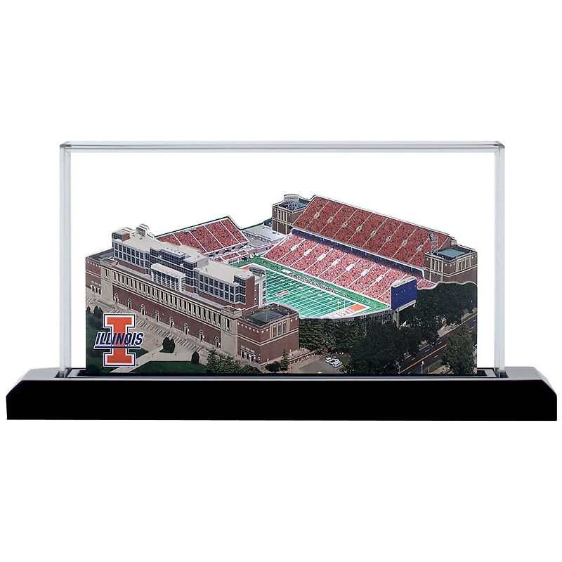 Illinois Fighting Illini 9'' Light Up Replica Stadium with Case