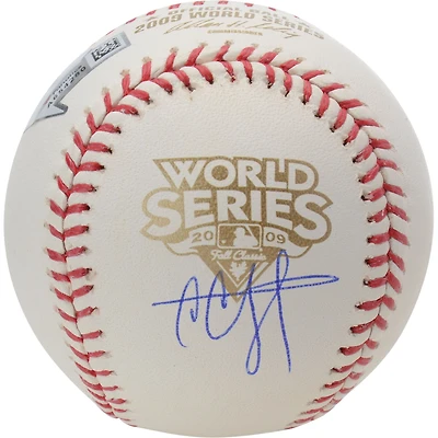CC Sabathia New York Yankees Autographed 2009 World Series Logo Baseball