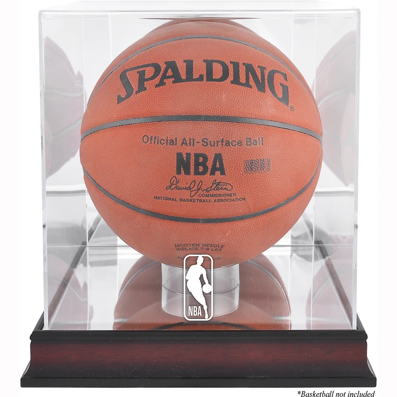 NBA (2018 - Present) Logo Mahogany Basketball Display Case