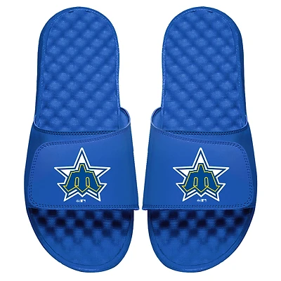 Men's ISlide Royal Seattle Mariners Cooperstown Logo Slide Sandals