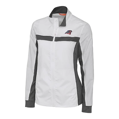 Women's Cutter & Buck White Carolina Panthers Americana Swish Full-Zip Jacket