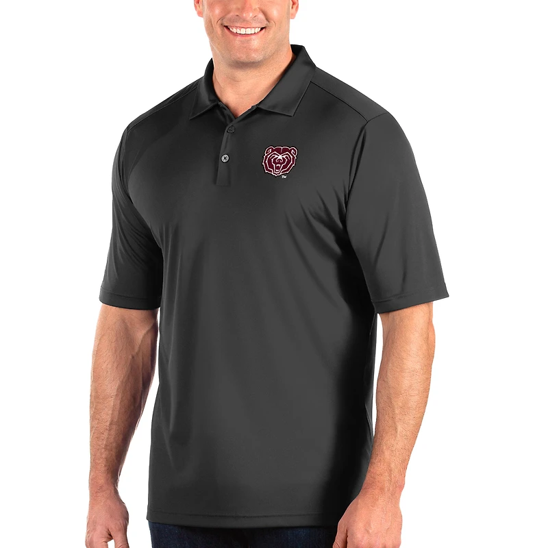 Men's Antigua Charcoal Missouri State University Bears Big & Tall Tribute Polo