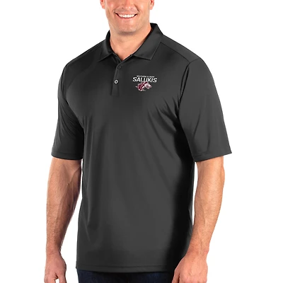 Men's Antigua Charcoal Southern Illinois Salukis Big & Tall Tribute Polo