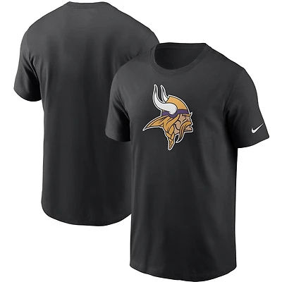 Men's Nike Black Minnesota Vikings Primetime Logo Essential T-Shirt
