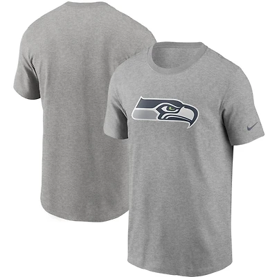 Men's Nike Heathered Gray Seattle Seahawks Primary Logo T-Shirt