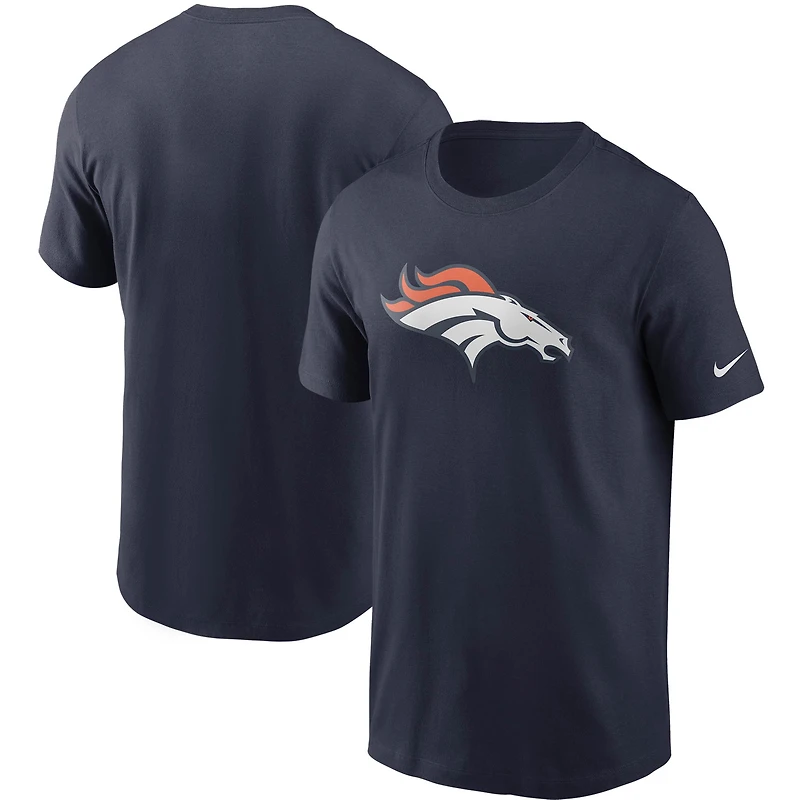 Men's Nike Navy Denver Broncos Primetime Logo Essential T-Shirt