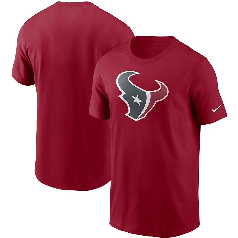 Men's Nike Red Houston Texans Primetime Logo Essential T-Shirt