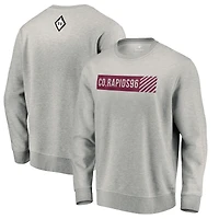Men's Heathered Gray Colorado Rapids Black Diamond Pullover Sweatshirt