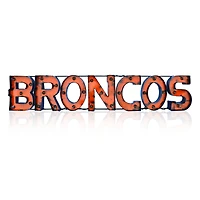 Imperial Denver Broncos 45.5'' x 9'' Lighted Recycled Metal Sign