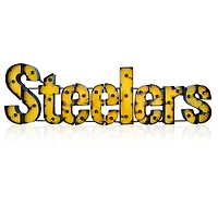 Imperial Pittsburgh Steelers 43.5'' x 12.5'' Lighted Recycled Metal Sign