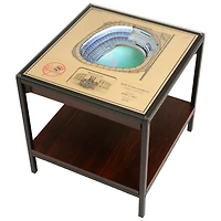 Brown New York Yankees 25-Layer StadiumView Lighted End Table