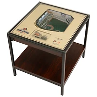 Brown Chicago Cubs 25-Layer StadiumView End Table