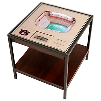 Brown Auburn Tigers 25-Layer StadiumView Lighted End Table