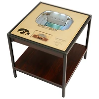 Brown Iowa Hawkeyes 25-Layer StadiumView Lighted End Table