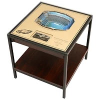 Brown Philadelphia Eagles 25-Layer StadiumView Lighted End Table