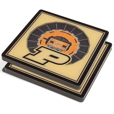 Purdue Boilermakers 3D StadiumViews Coasters