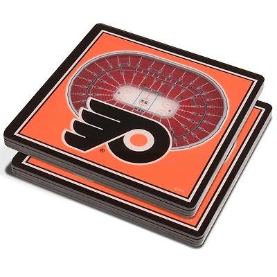 Orange Philadelphia Flyers 3D StadiumViews Coasters