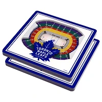 White Toronto Maple Leafs 3D StadiumViews Coasters