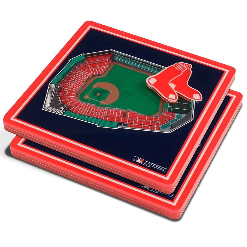 Blue Boston Red Sox 3D StadiumViews Coasters