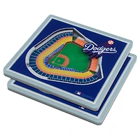 Blue Los Angeles Dodgers 3D StadiumViews Coasters
