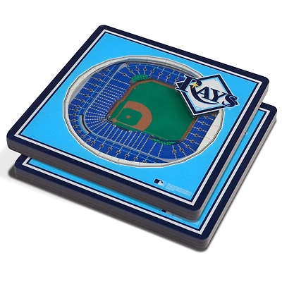 Blue Tampa Bay Rays 3D StadiumViews Coasters
