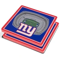 Blue New York Giants 3D StadiumViews Coasters