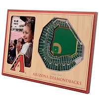 Brown Arizona Diamondbacks 3D StadiumViews Picture Frame