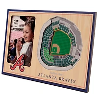 Brown Atlanta Braves 3D StadiumViews Picture Frame