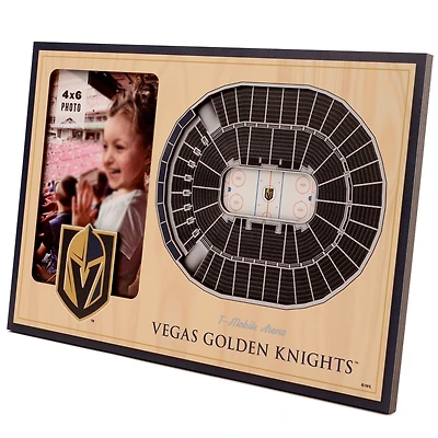 Brown Vegas Golden Knights 3D StadiumViews Picture Frame