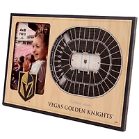 Brown Vegas Golden Knights 3D StadiumViews Picture Frame