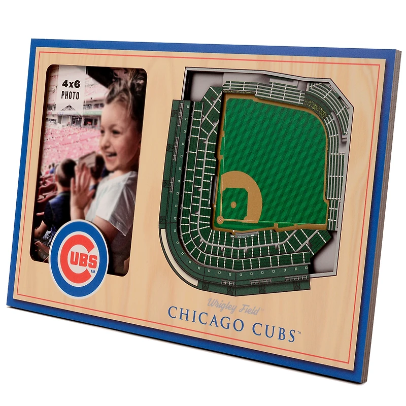 Brown Chicago Cubs 3D StadiumViews Picture Frame