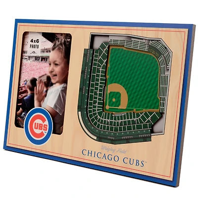 Brown Chicago Cubs 3D StadiumViews Picture Frame