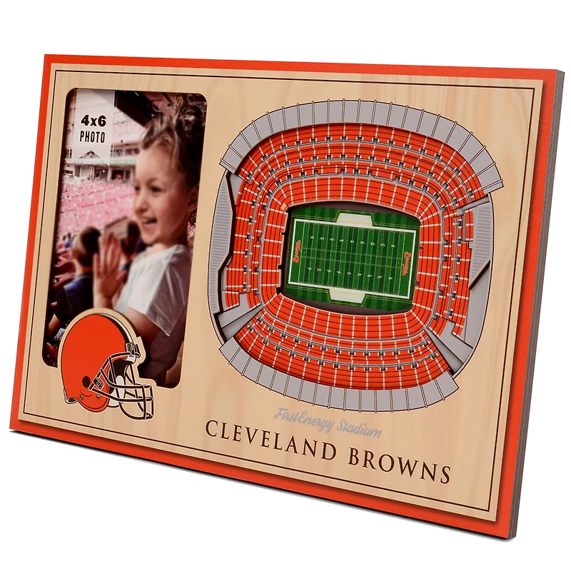 Brown Cleveland Browns 3D StadiumViews Picture Frame