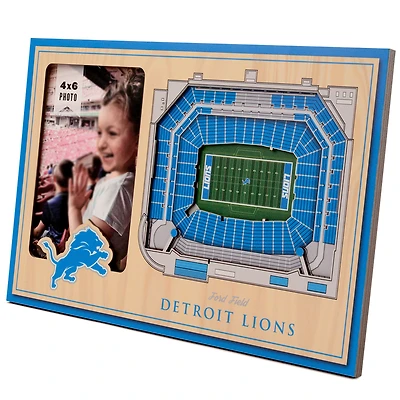 Brown Detroit Lions 3D StadiumViews Picture Frame