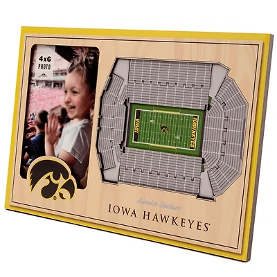 Brown Iowa Hawkeyes 3D StadiumViews Picture Frame