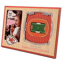 Brown Kansas City Chiefs 3D StadiumViews Picture Frame