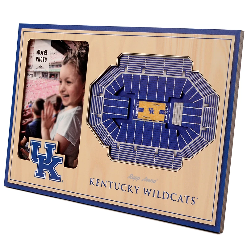 Brown Kentucky Wildcats 3D StadiumViews Picture Frame