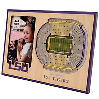 Brown LSU Tigers 3D StadiumViews Picture Frame
