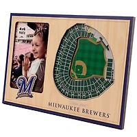 Milwaukee Brewers 3D StadiumView Picture Frame